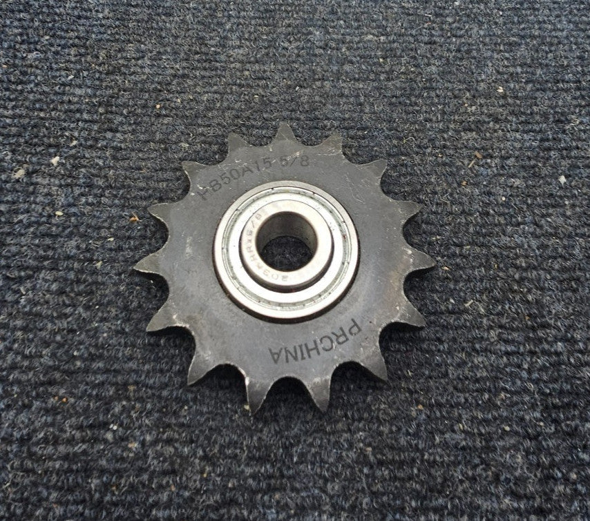 HB50A15 Ball Bearing Idler Sprocket 5/8" Bore Diameter 15 Teeth