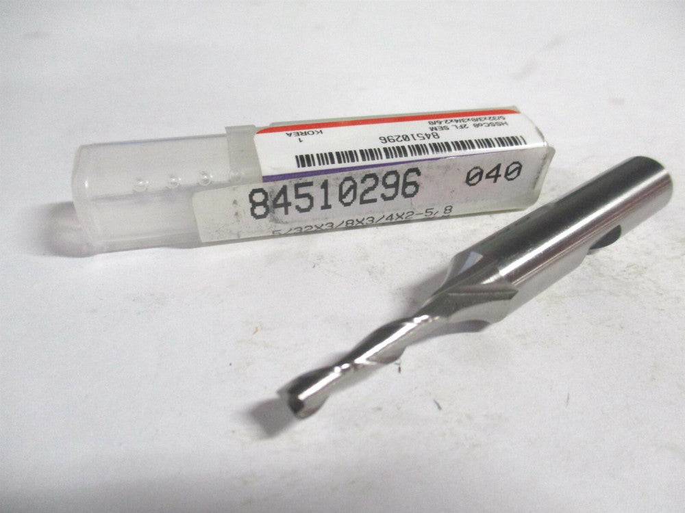 (E2080010) 5/32" x 3/4" x 3/8" x 2-5/8" OAL Cobalt 2 Flute Square End Mill 