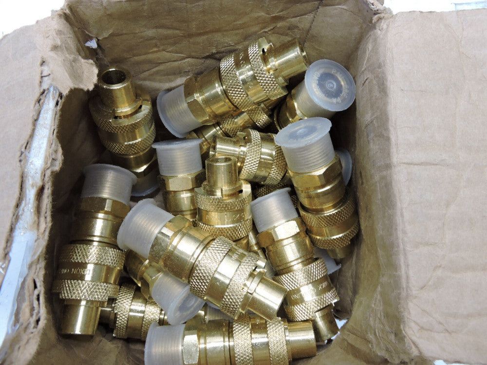 (Lot of 19) - Dixon Valve 6DM6-B Brass Automatic 3/4" Coupler x 3/4" - 14 NPTF