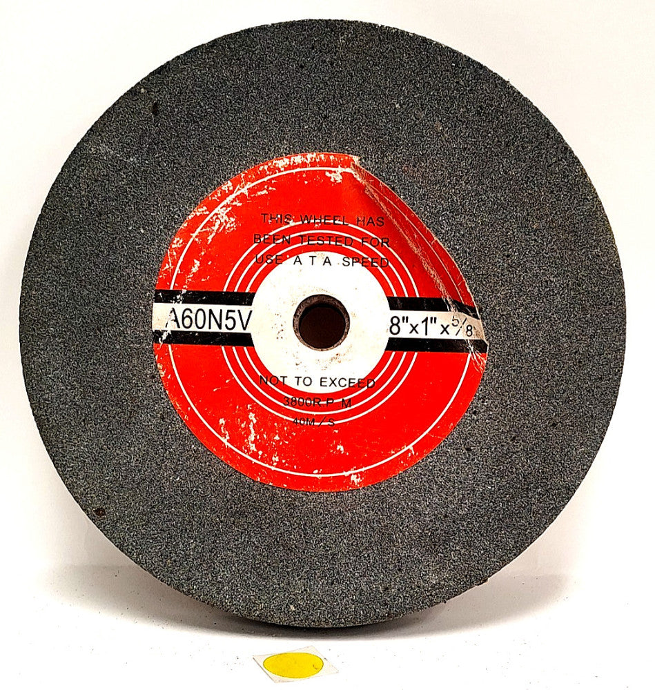 BENCH GRINDING WHEEL 8" 3800 RPM MAX 40M/S 1" THICK A60N5V SILICON CARBIDE