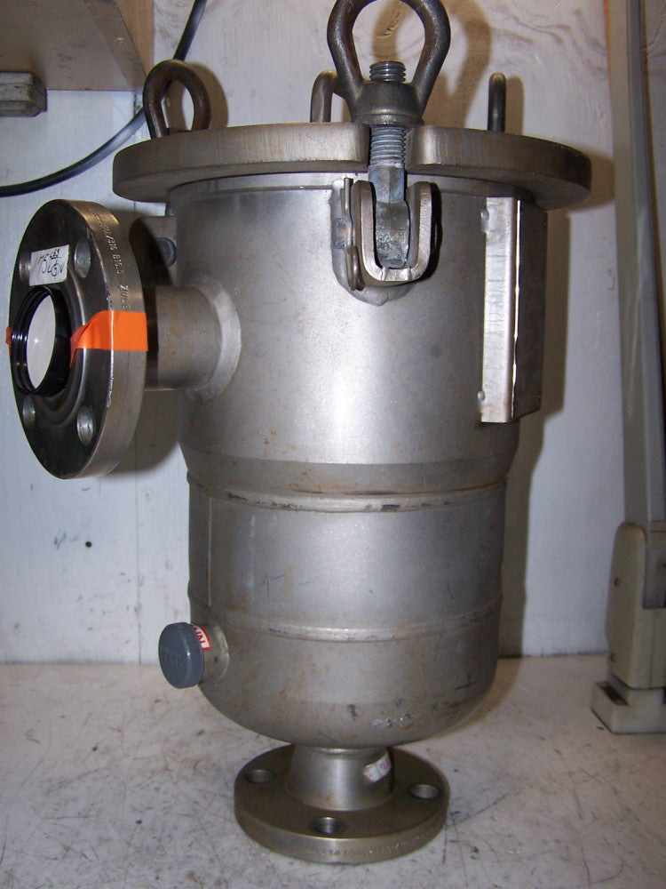 PARKER MODEL 6LFE6-1-2F STAINLESS STEEL BASKET FILTER TANK 2" I.D. PORTS 