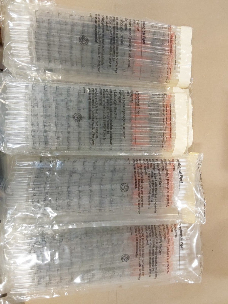 Serological Pipet, 10 ML.....11 Packs Of 25,Sterile