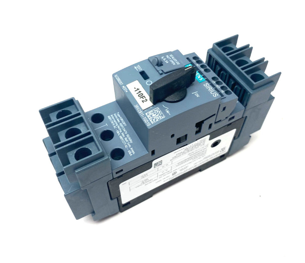Siemens 3RV2811-1GD10 SIRIUS Motor Starter Circuit Breaker Frame Size S00