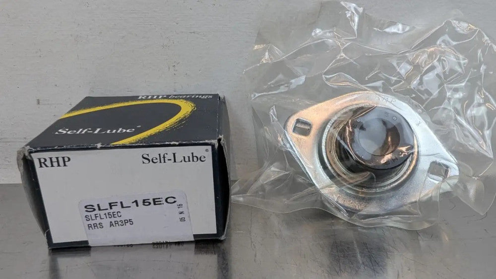 RHP SLFL15EC Pressed Steel 2-Bolt Flange Mound Bearing 15mm ID NSK