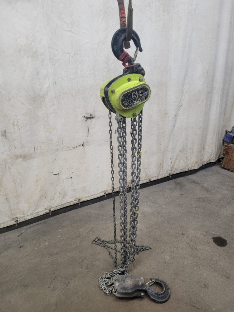 AMH 5 TON HAND CHAIN HOIST MA050, 96" HAND CHAIN LENGTH, 268" LIFT CHAIN LENGTH