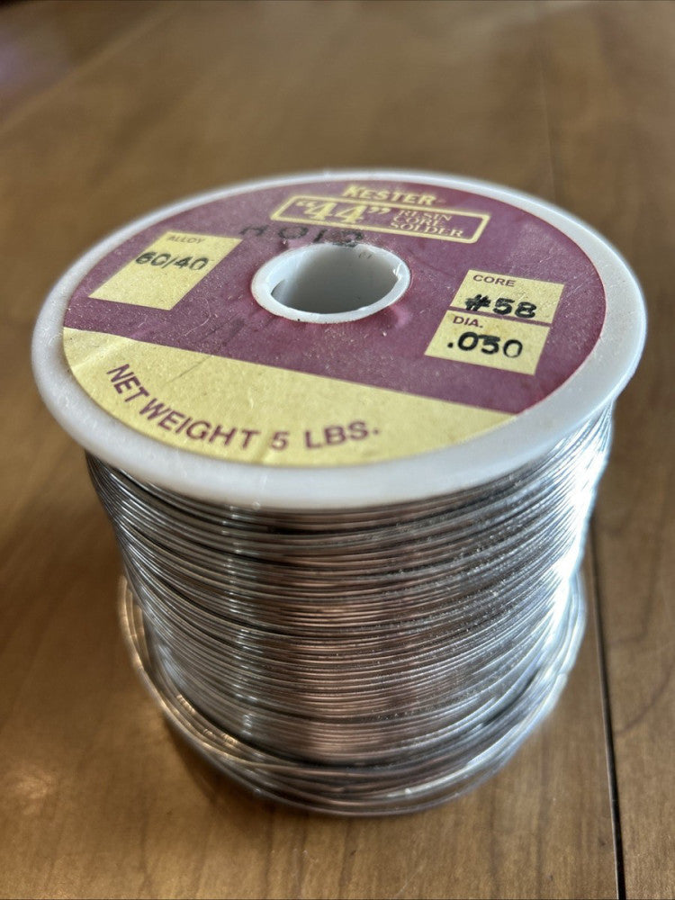 Lester “44” Resin Core Solder 60/40 .050
