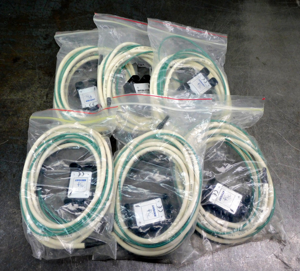 Knight Ignition Transformer 120V 50/60Hz w E61355 Cable Lot of Six (6) 15900121