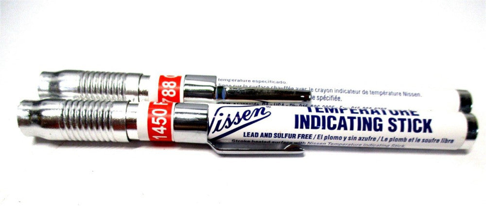 Nissen (91450) 1450° F / 788° C 3/8" Temperature Indicating Stick - 2 QTY