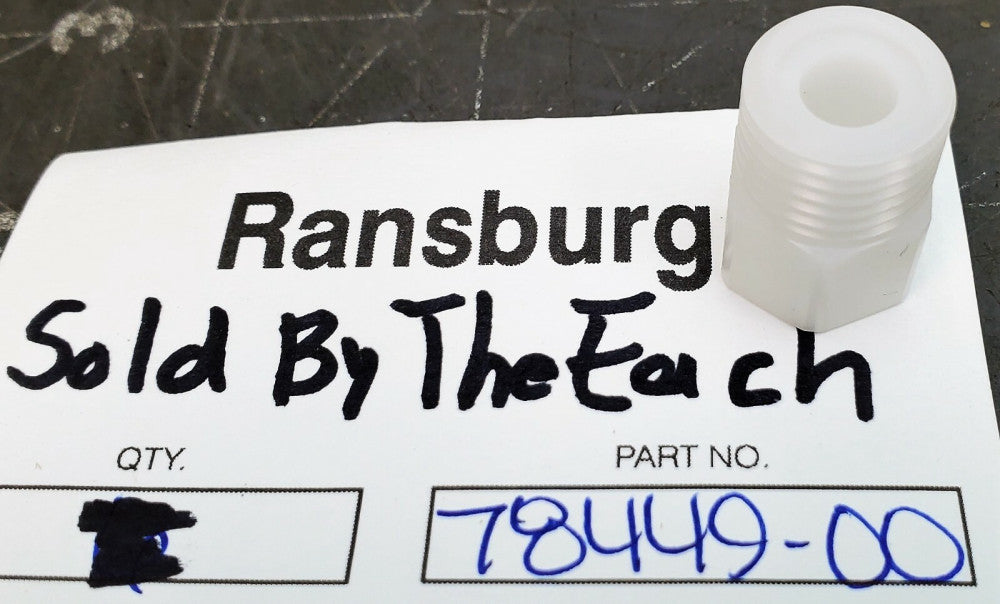 78449-00 Ransburg Pfa Teflon Fluid Fitting .260 Robotic Atomizer RMA [OF29]