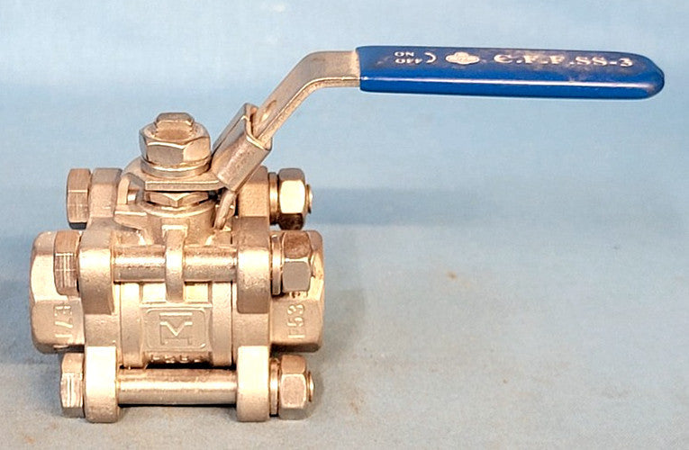 HAITIMA 1/2" BALL VALVE SOCKET WELD ENDS 1000 WOG CF8M STAINLESS STEEL