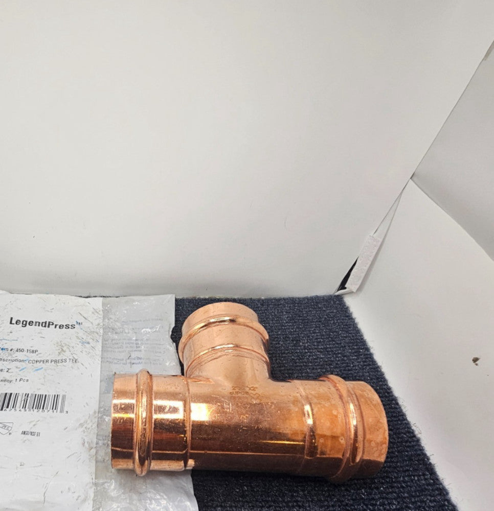 LegendPress 450-158P Copper Press Tee Wrot Copper Tee 2"