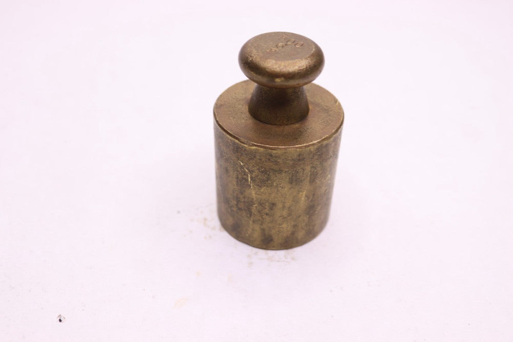 Cylindrical Calibration Test Weight with Finely Turned Brass 500 g 