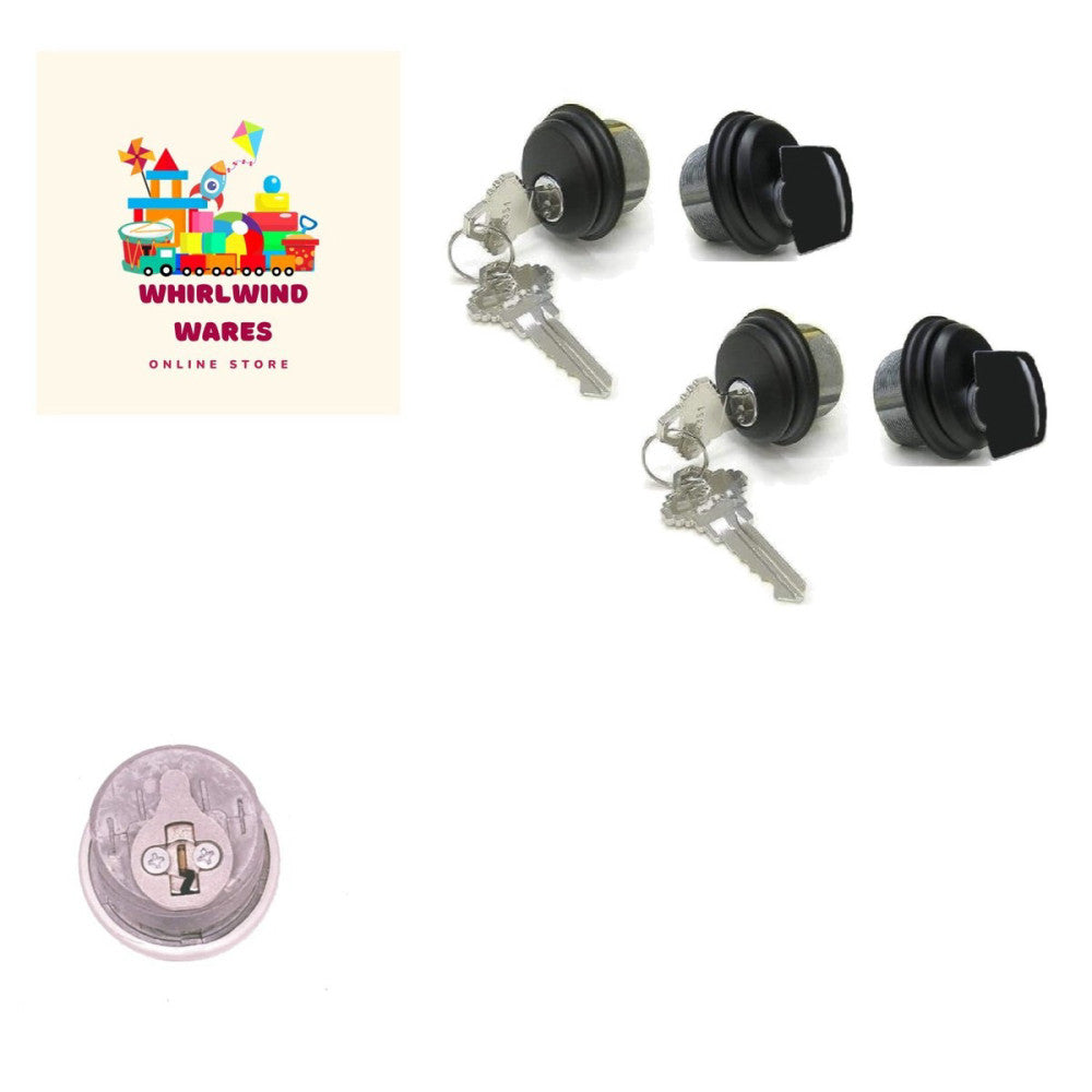 Adams Rite Style Commercial Mortise Lock Set - 2 Cylinders & Keys in Dark Brown