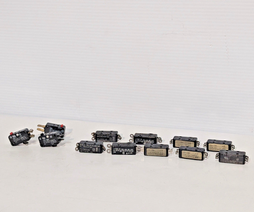 Lot of 12: Assorted Switches, Micro, Limit, Snap Action, Honeywell, Licon