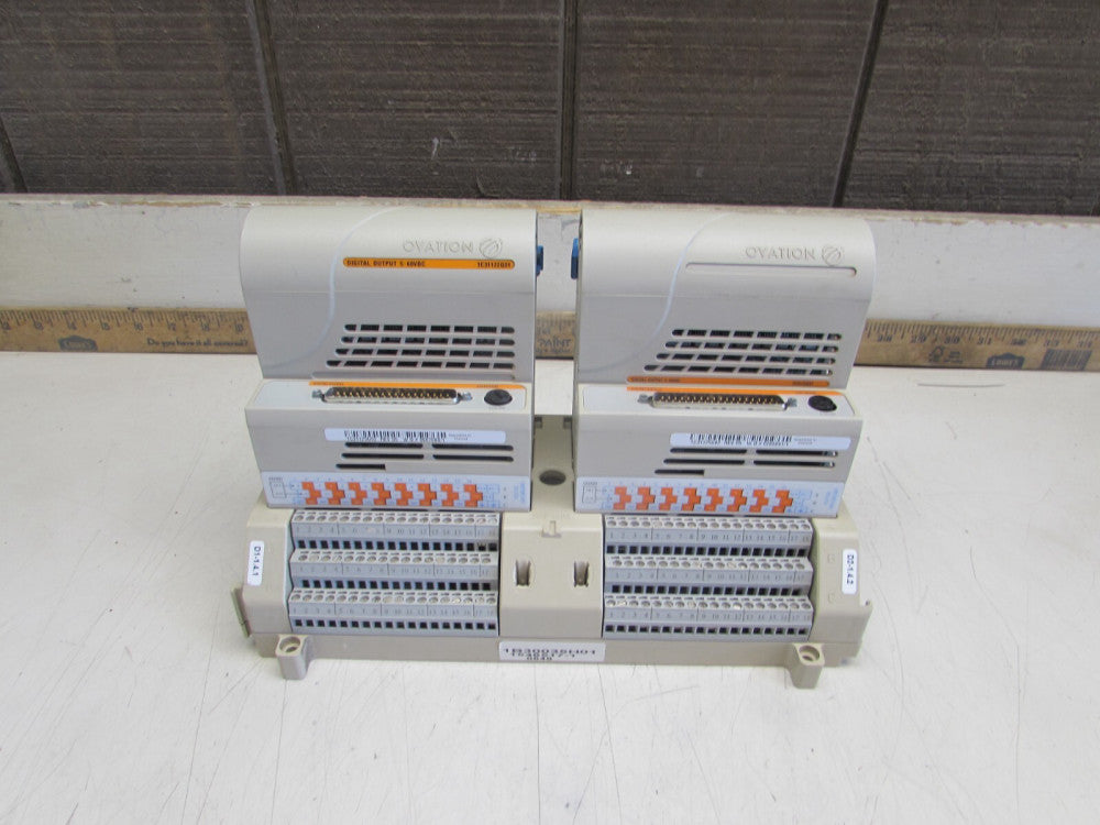 2 - OVATION 1C31122G01 , DIGITAL OUTPUT MODULES, 5-60VDC ,w/ BASE, MAKE OFFER!