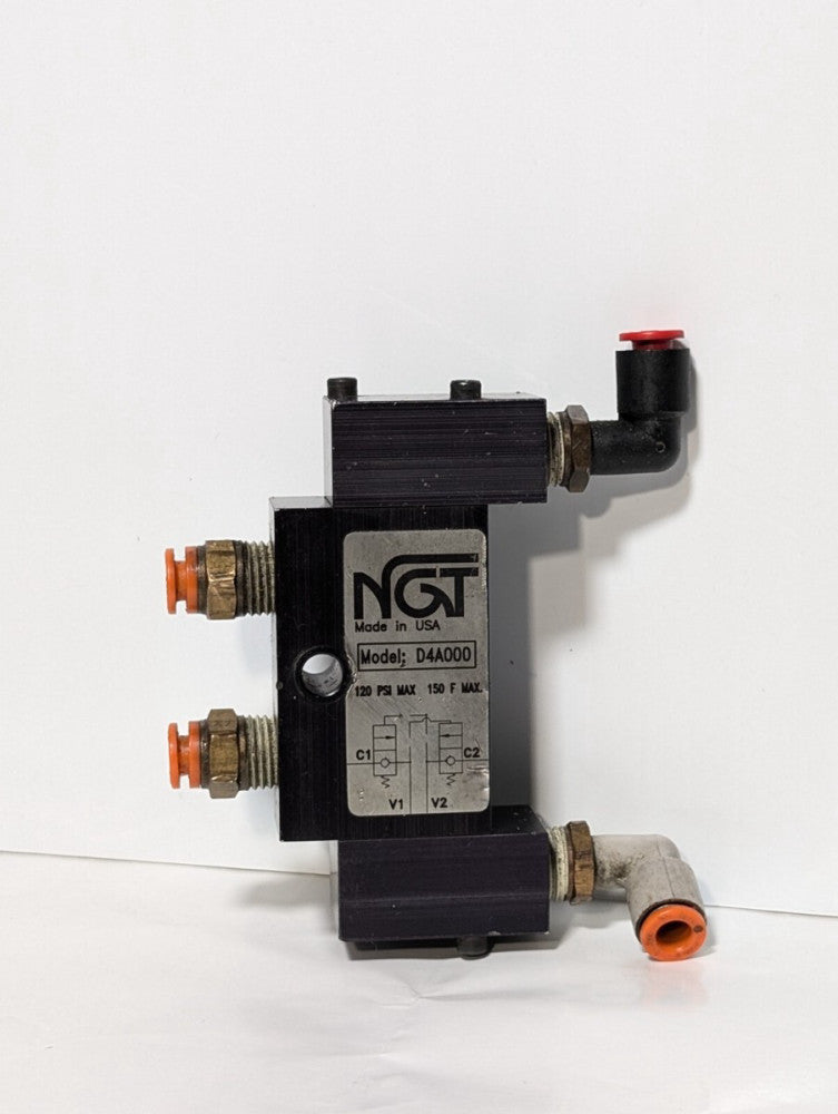 NGT D4A000 Dual Pilot Operated Check Valve, 1/4" NPTF, 120psi Max