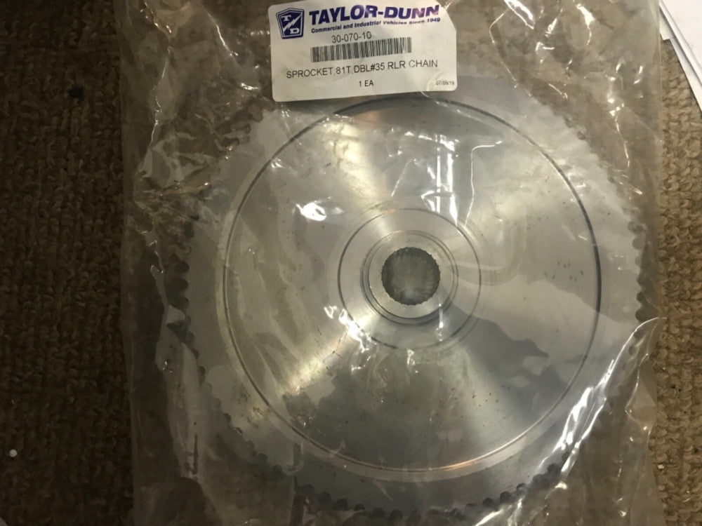 GENUINE Taylor Dunn 30-070-10 SPROCKET 81T DBL35 RLR CHAIN