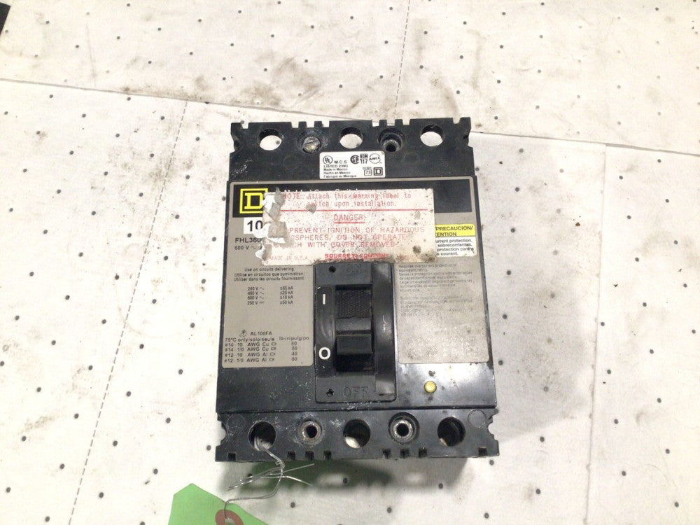 Square D FHL36000M 100 A Circuit Breaker Molded Case