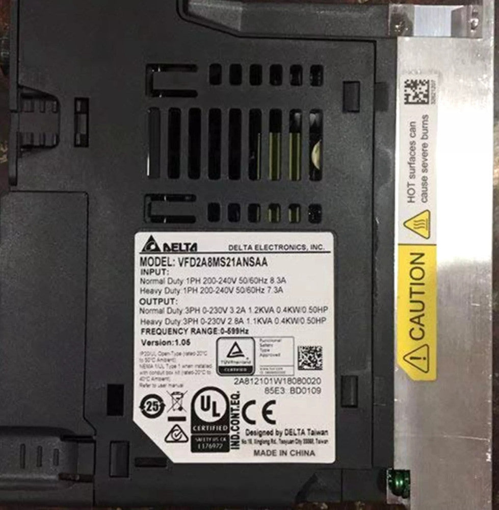 1PC Brand New DELTA VFD2A8MS21ANSAA Inverter 0.4KW 220V