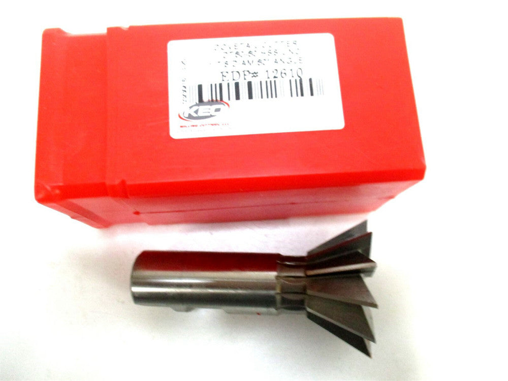 Keo (12610) 1-7/8 x 13/16 12-Flute HSS 60° Single-Angle Dovetail Cutter