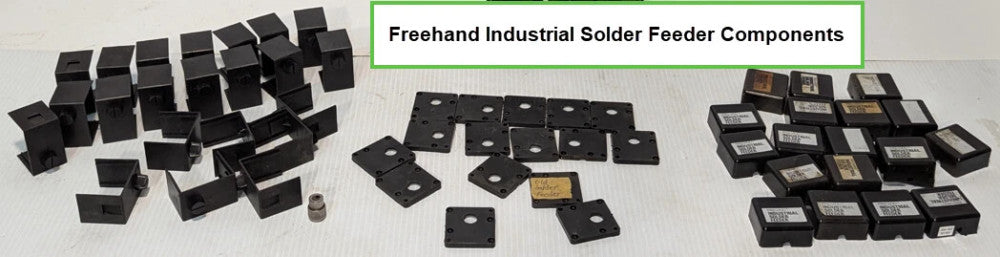 Lot of Freehand Industrial Solder Feeder Components, 45+ Pieces
