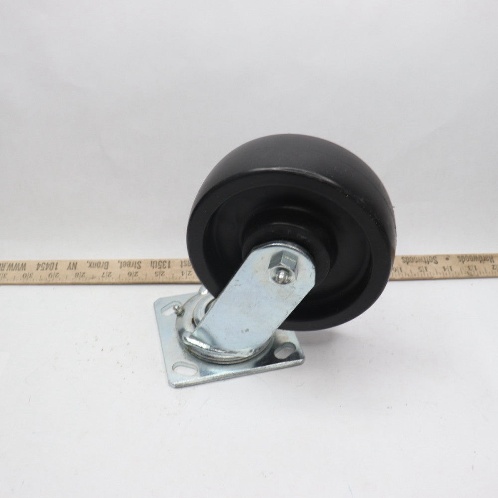 Heavy Duty Caster Rubber 2" x 5-1/2" Wheel, 4" x 4-1/2" Base