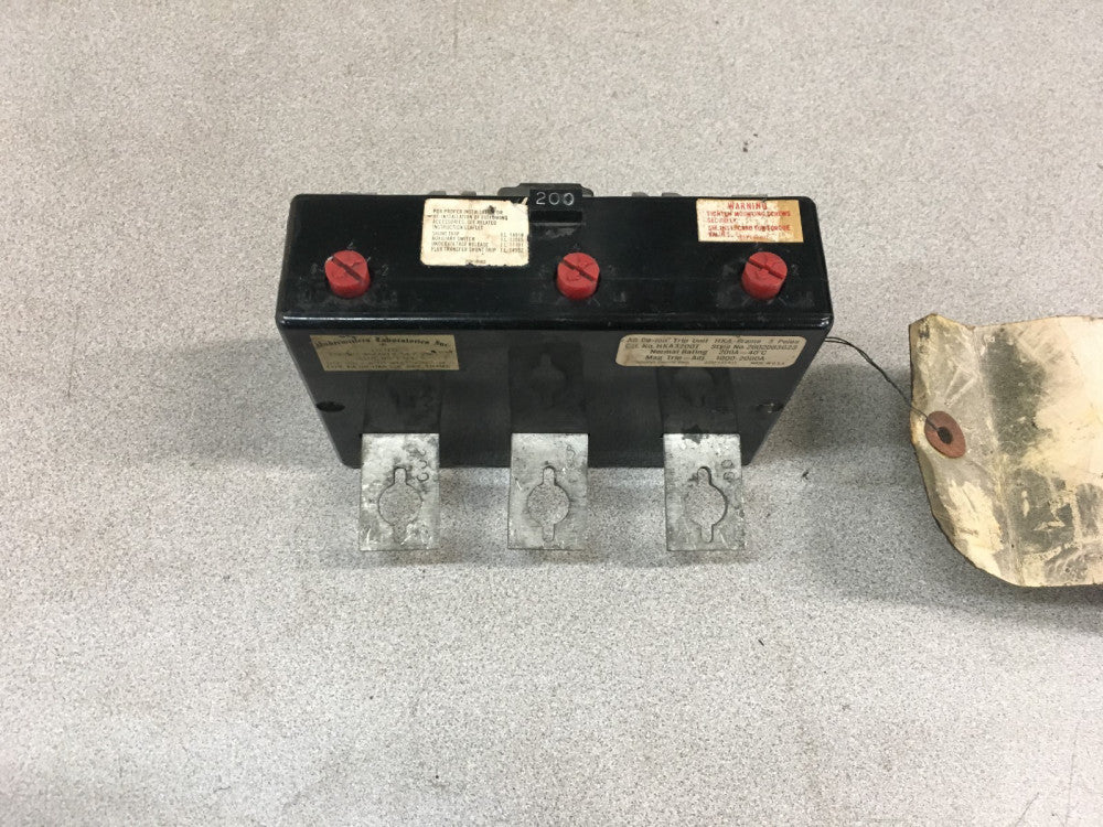 NEW NO BOX WESTINGHOUSE 3 POLE 1000-2000AMP TRIP UNIT HKA3200T