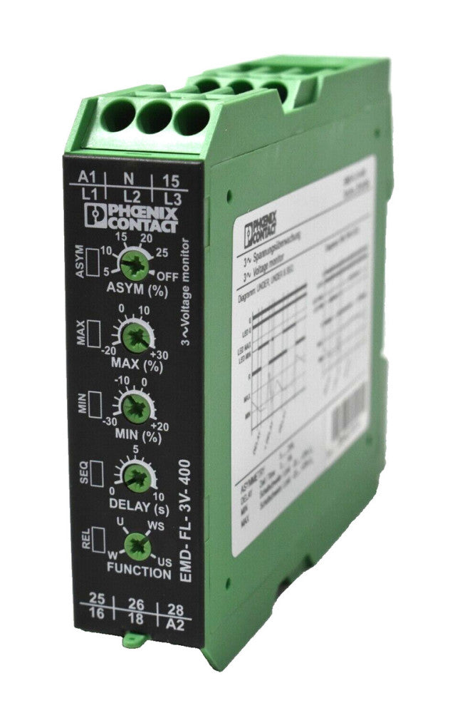 Phoenix Contact EMD-FL-3V-400 Monitoring Relay Voltage Monitor 2866064