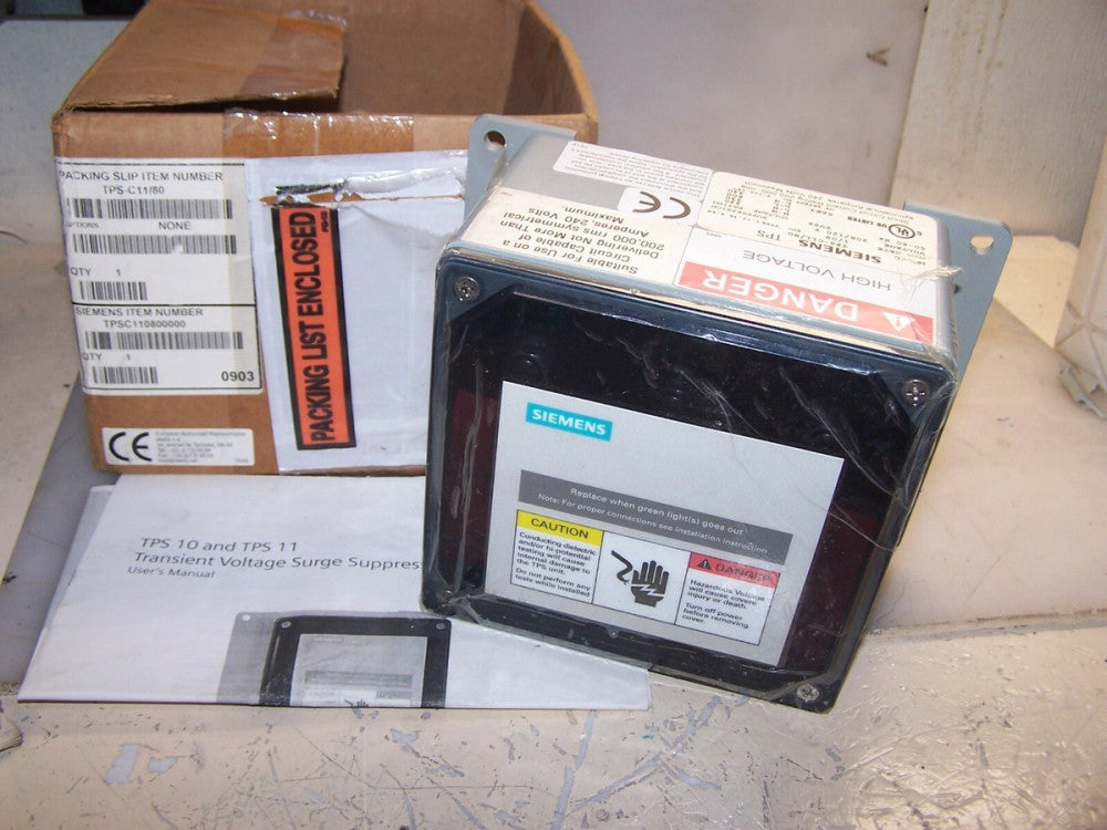 NEW SIEMENS 208/120 VAC TRANSIENT VOLTAGE SURGE SUPPRESSOR TPS-C11/80 