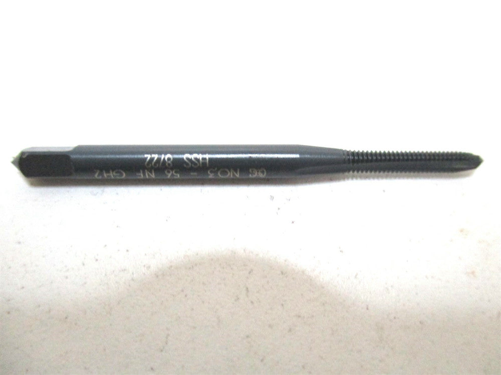 OSG 1011901 UNF #3-56 H2 1-25/32 OAL 3-Flute Plug HSS RH Straight Flute Tap 4 PC