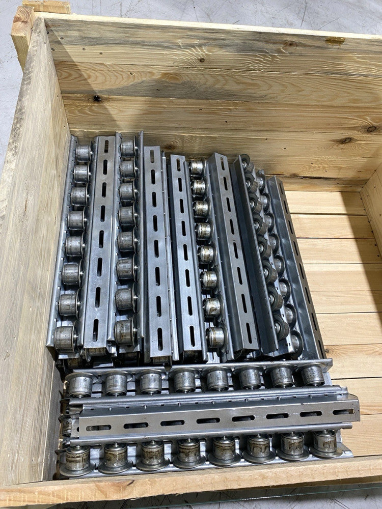 Mallard Manufacturing Roller Conveyor Section 24"L x 3.125" W LOT OF 40