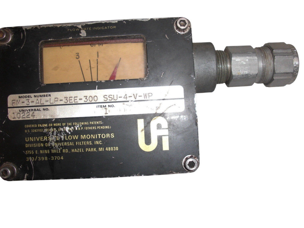 UNIVERSAL FLOW MONITORS FM-3-AL-LP-3EE-300 SSU-4-V-WP UNMP