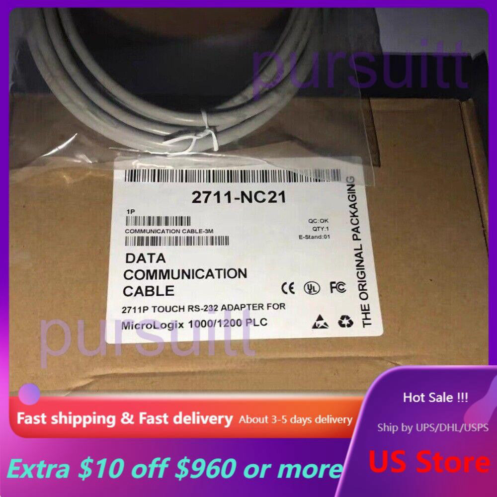2711-NC21 AB PanelView 5 M To MicroLogix Cable  2711NC21 New US Free Tax