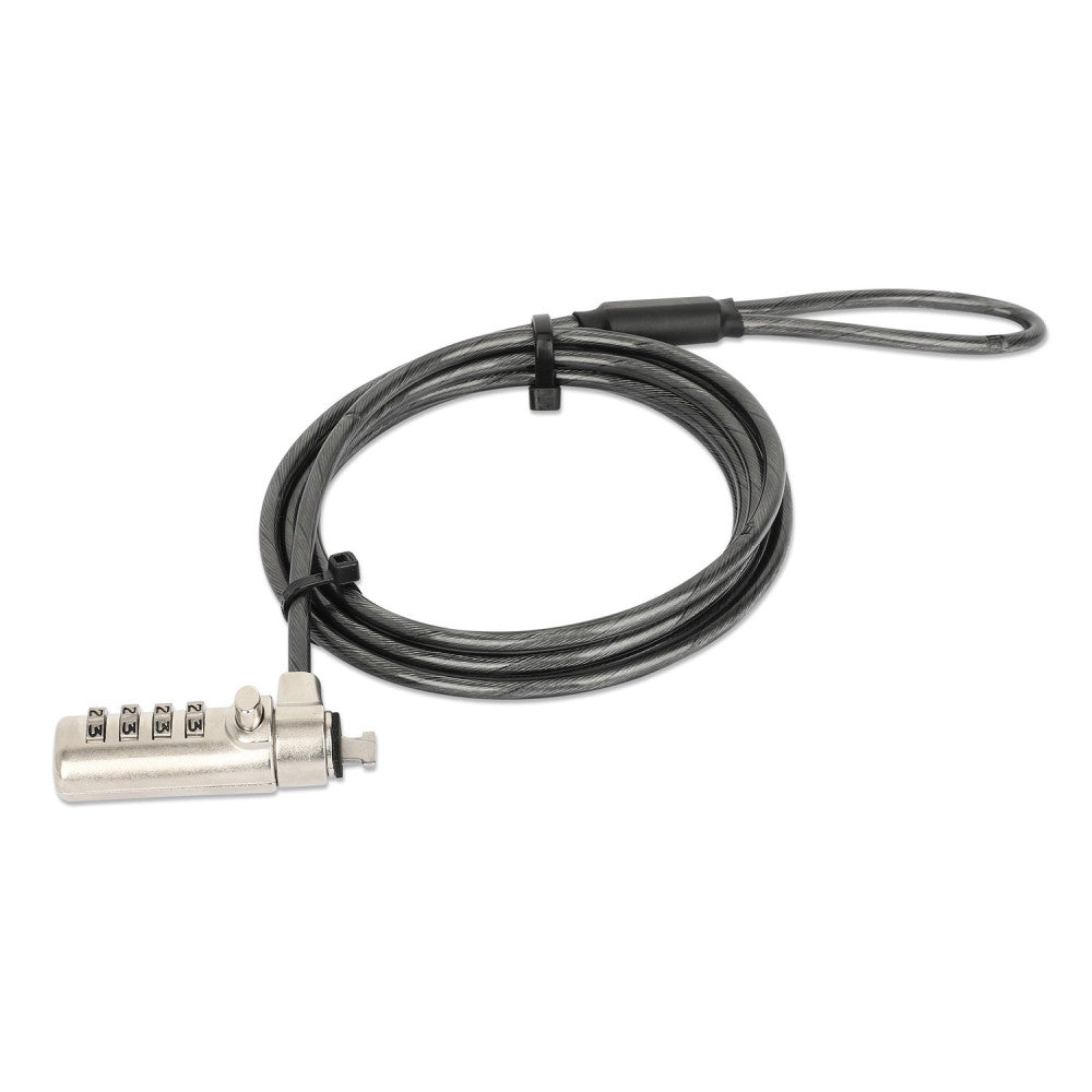 Manhattan® Combination Laptop Lock For Nano Security Slot with 6-Ft. Steel Cable