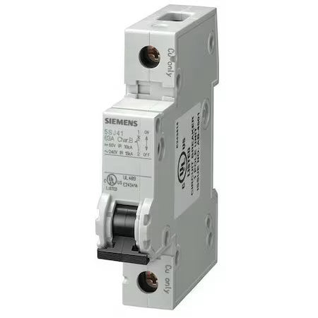 Siemens 5Sj41106hg40 Iec Miniature Circuit Breaker, 5Sj4 Series, 10A, 1 Pole,