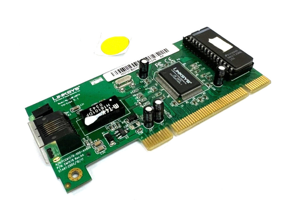LINKSYS LNE100TX VERSION 5.1 ETHERNET CARD PCI DESKTOP IEEE 802.3 OAL 4-3/4"
