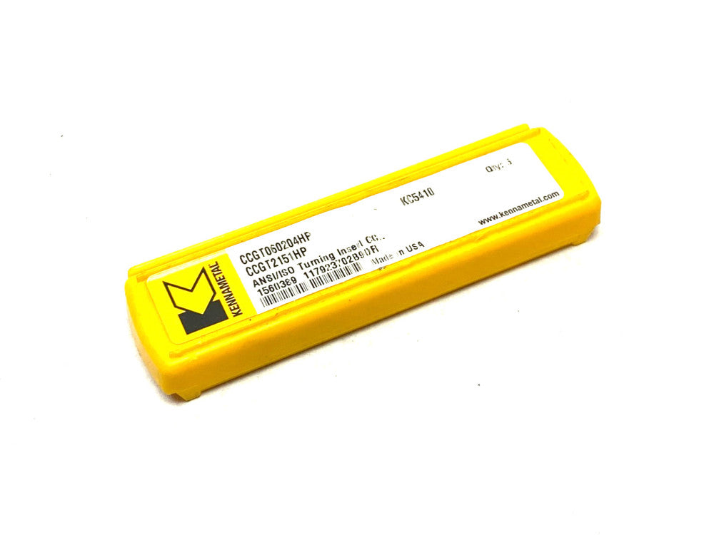 Kennametal 1560389 Screw-On CCGT-HP Insert CCGT060204HP PKG OF 5