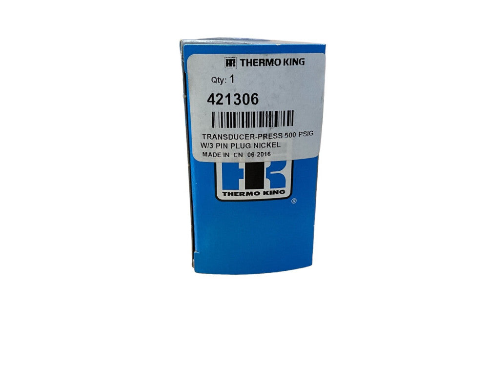 THERMO KING 421306 TRANSDUCER-PRESS 500 PSIG W/3 PIN PLUG NICKEL