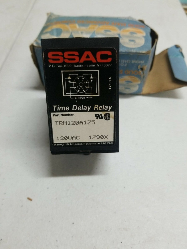 SSAC Time Delay Relay TRM120A1Z5 120 VAC (NOS)