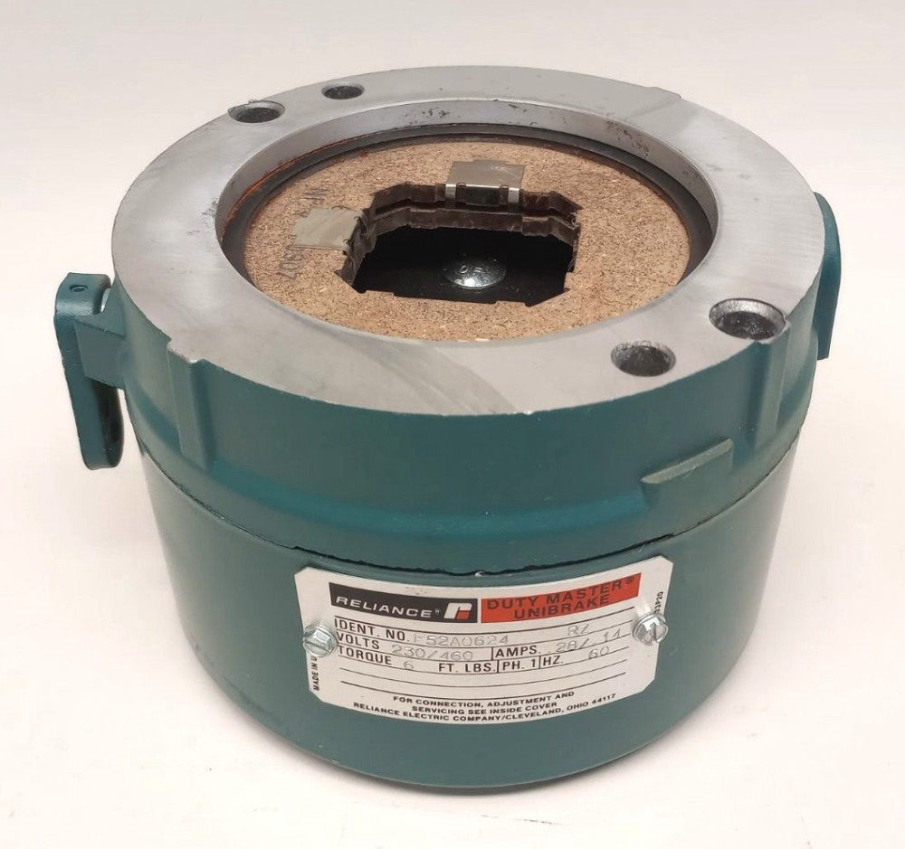 Reliance F52A0624 RZ Unibrake 230/460V .28/.14Amps 6Lbs Torque 60Hz 1Ph