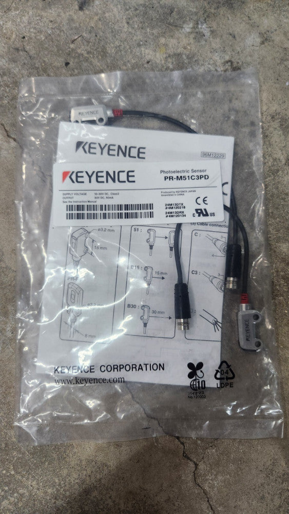 NEW KEYENCE PR-M51C3PD Photoelectric Sens