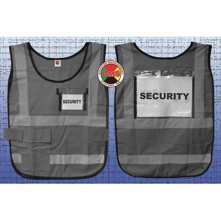 Disaster Management Systems Dms-05837 Safety Vest,Gray,Nylon
