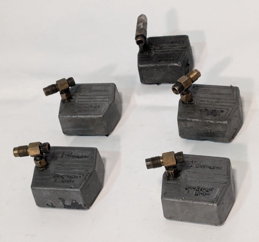 (5) LSP Industries BlastMatic parts die ejection system magnetic base components