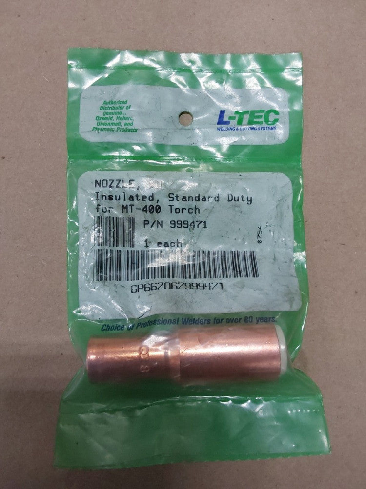 L-Tech Nozzle #8 Insulated Standard Duty For MT-400 Torch P/N 999471