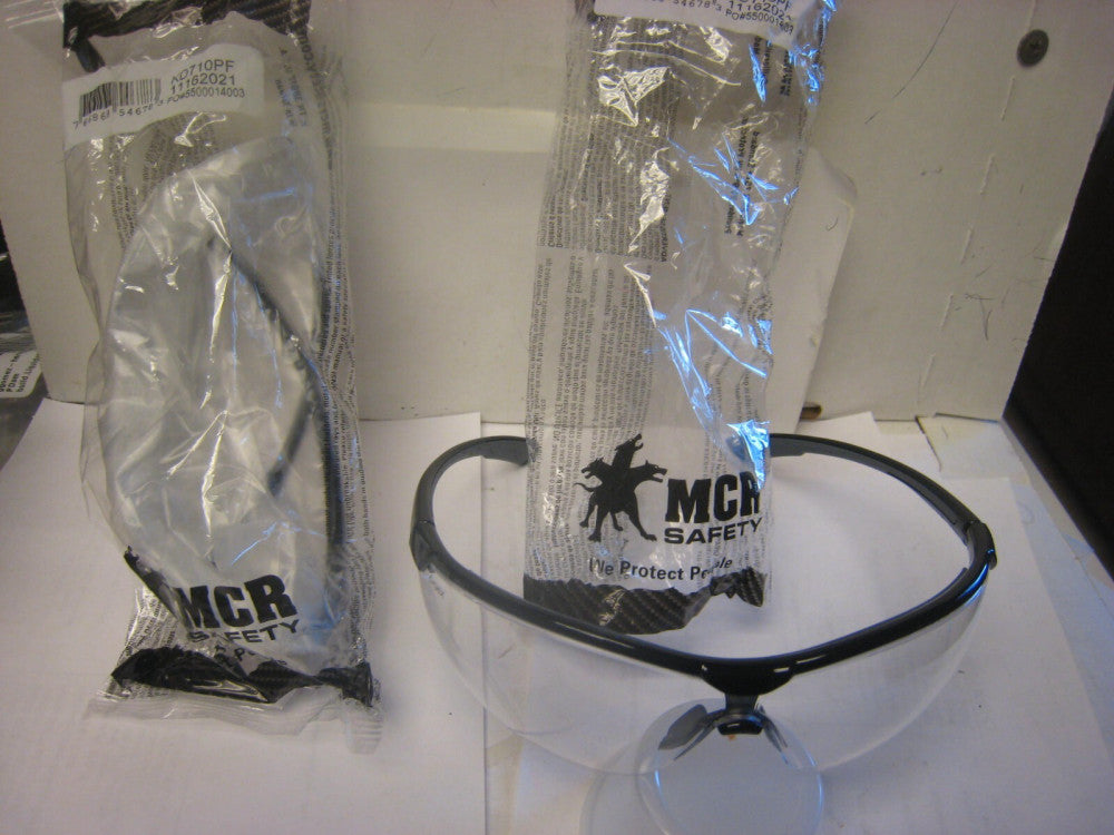 2 yes 2 MCR SAFETY KD710PF Safety Glasses,Polycarbonate,Black