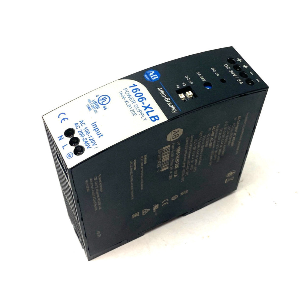 Allen Bradley 1606-XLB120E Ser. A 1-Phase Power Supply, 24V, 5A, 120W