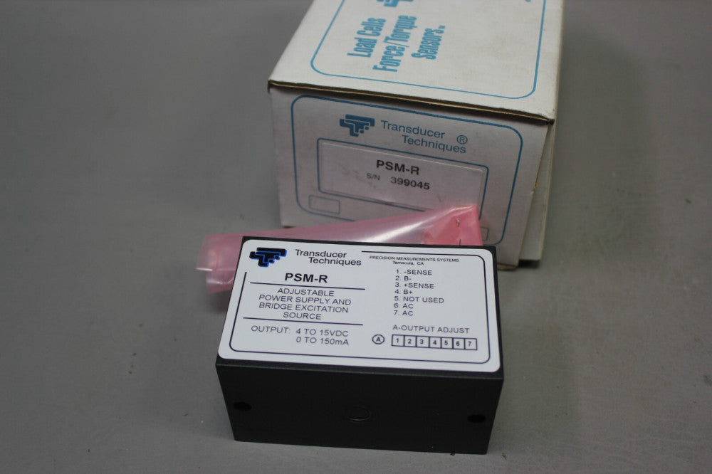 NEW TRANSDUCER TECHNIQUES ADJ POWER SUPPLY & BRIDGE EXCITATION SOURCE  PSM-R