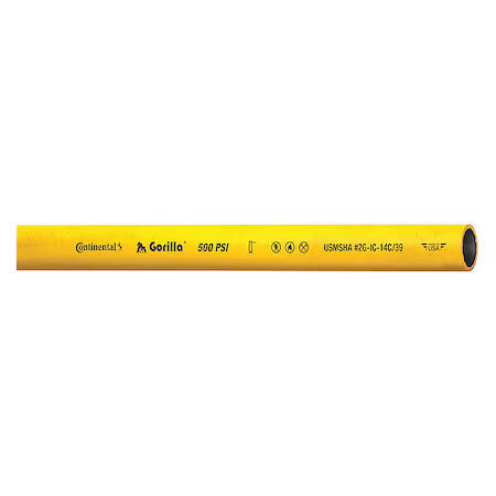 Continental Gor10050-50-G Air Hose,1" Id X 50 Ft.,Yellow