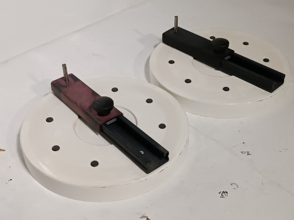 Lot of 2 Unbranded Disc Mounting and Centering Devices  Alignment Discs