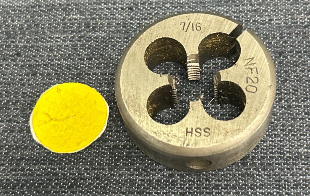 UNBRANDED HSS  ADJUSTABLE ROUND SPLIT DIE  7/16-20 NF